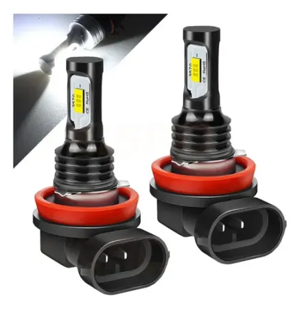 FOCO LED 9006 ANTINIEBLA NEGRO ALUMINIO 6000K PAR