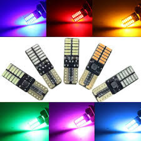 FOCO TABLERO LED T10 CANBUS AZUL PAR