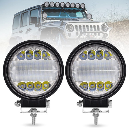 LED REFLECTOR REDONDA 72W ANTINIEBLA 12V CADA UNO