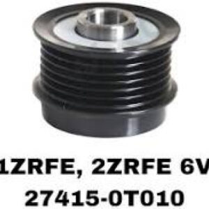 POLEA ALTERNADOR TOYOTA NEW COROLLA PREMIO 1ZR 2ZR 3ZR 2002-2008 YARIS WITS VVTI AURIS 6PK 27415-0T010 KOYON